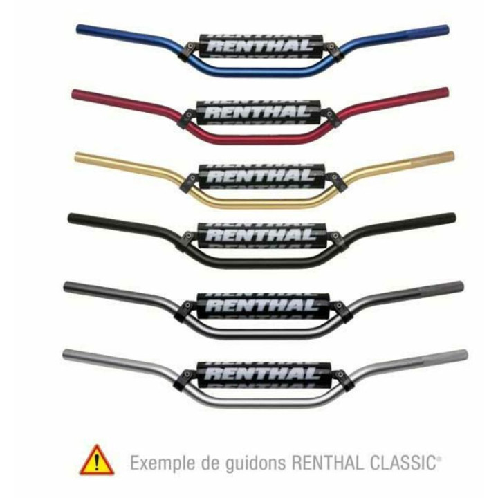 Guidon Renthal MX/Enduro 7/8" 664 Enduro Medium 664-04-SI-01-185