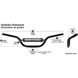 Guidon Renthal Trials 7/8" 735 achat en ligne | Oxmoto
