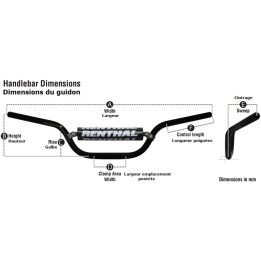 Guidon Renthal Fatbar 826 KTM High/Husq Enduro | Oxmoto