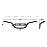 Guidon Renthal Vintage 7/8" 383 Vintage High | Oxmoto
