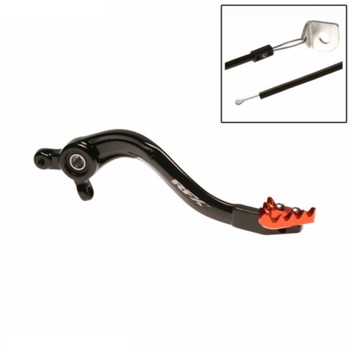Pédale de frein RFX Pro Series - embout fixe - noir/orange FXRB5060199OR