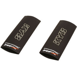 Protection de fourche supérieure RFX Race Series Forkshrink logo KYB - blanc FXFG2010055WH