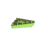 Embout fixe CNC de pédale de frein RFX Pro Series - vert