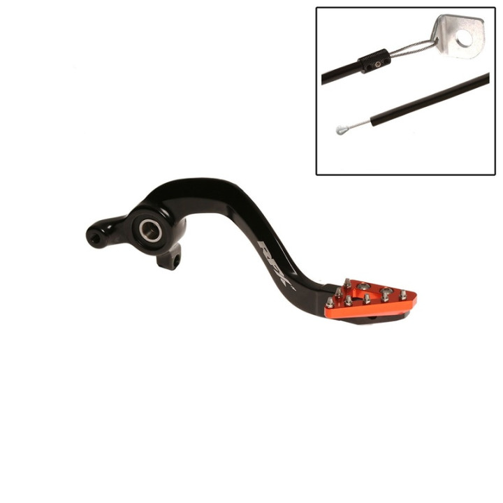 Pédale de frein RFX Pro Series - embout fixe - noir/orange FXRB5030199OR