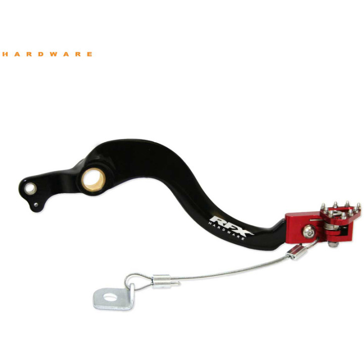 Pédale de frein RFX Pro Flexi-Tip - noir/rouge | Oxmoto