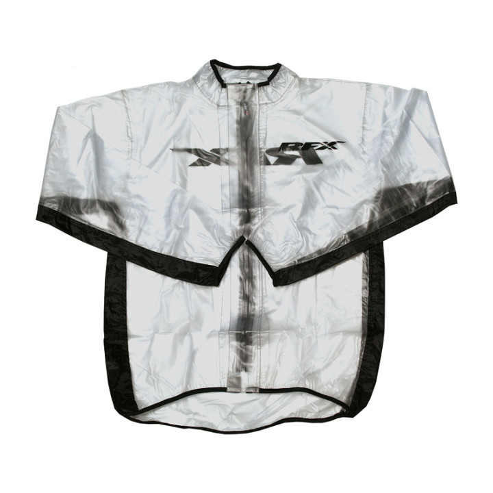 Veste de pluie RFX Sport Series - transparent/noir / 10-12 ans