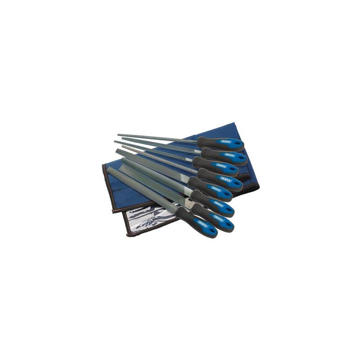 Jeu de 6 limes et 2 râpes Draper 200mm 8 pièces | Oxmoto