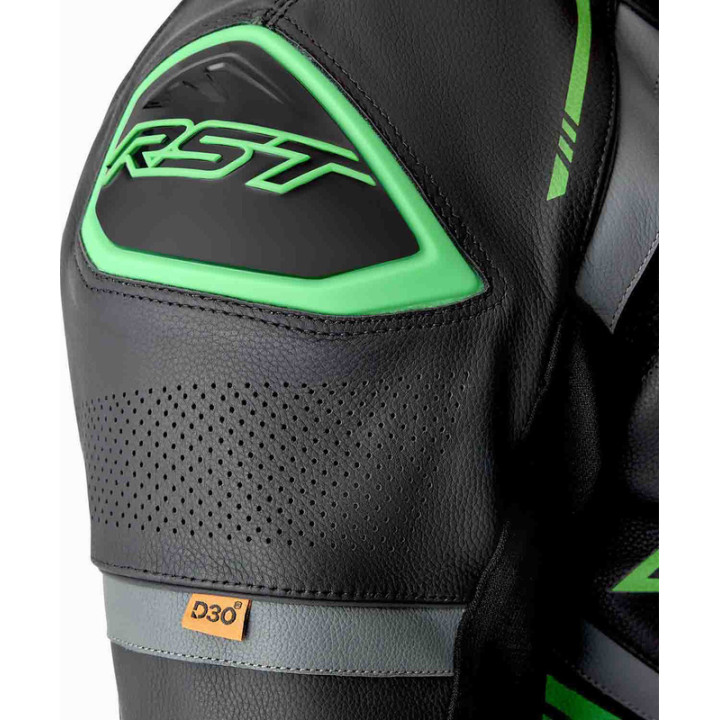 Combinaison RST S1 D3O - noir/vert | Oxmoto
