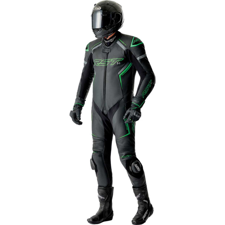 Combinaison RST S1 D3O - noir/vert | Oxmoto