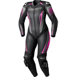 Combinaison femme RST Tractech Evo D3O - noir/rose | Oxmoto