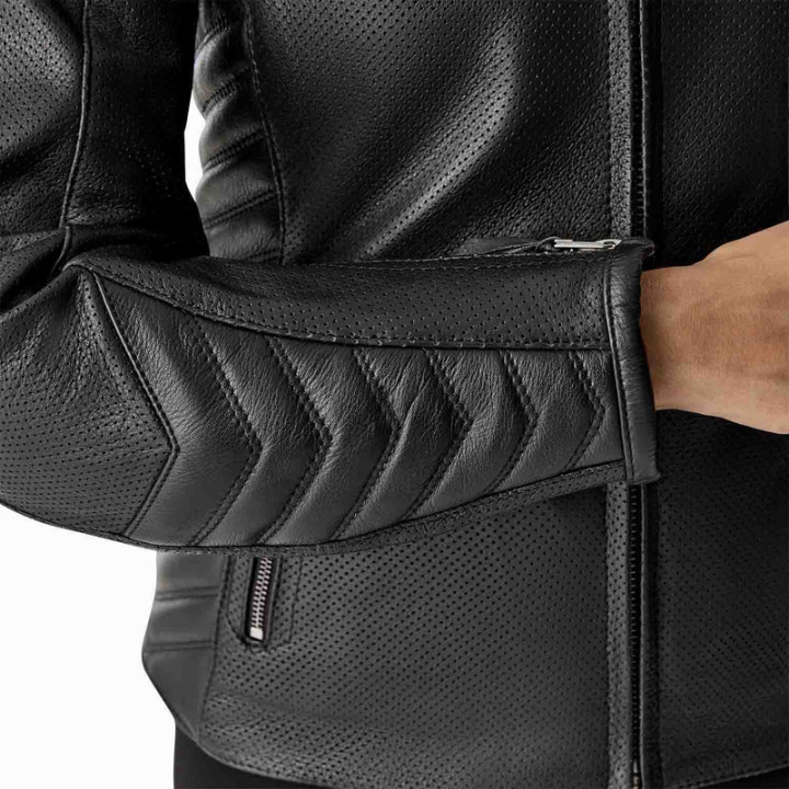 Veste femme RST Roadster Air D3O cuir - noir | Oxmoto