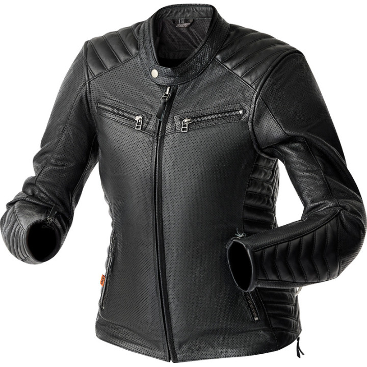 Veste femme RST Roadster Air D3O cuir - noir | Oxmoto