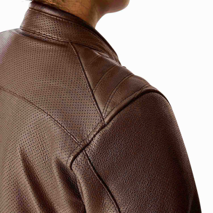 Veste femme RST Roadster Air D3O cuir - brun | Oxmoto
