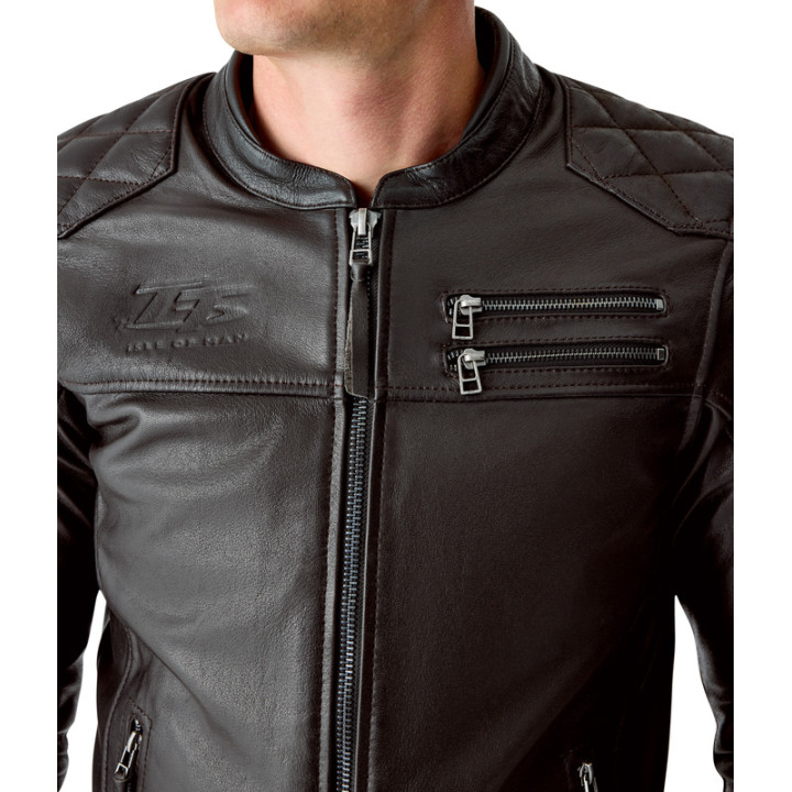 Veste RST Hillberry D3O cuir - Brun | Oxmoto