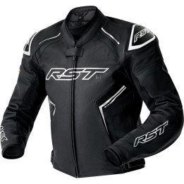 Veste RST S1 D3O cuir - noir/blanc | Oxmoto