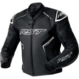 Veste RST S1 D3O cuir - noir/blanc | Oxmoto