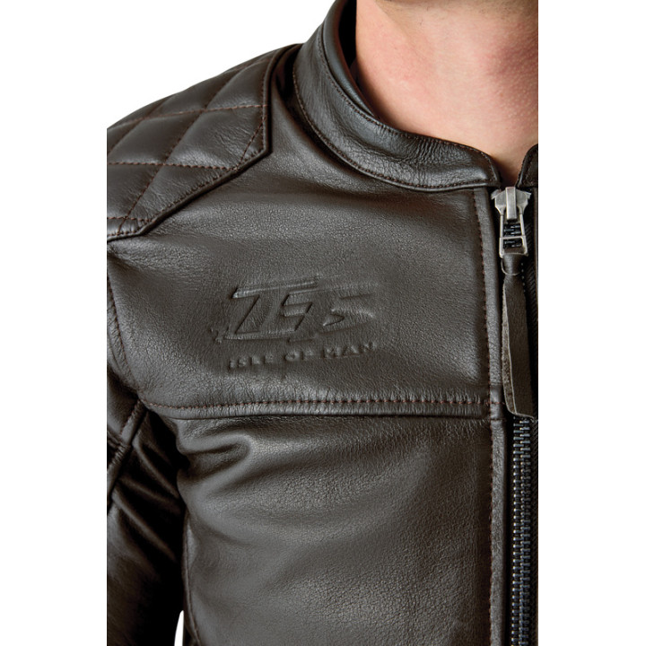 Veste RST Hillberry D3O cuir - Brun | Oxmoto