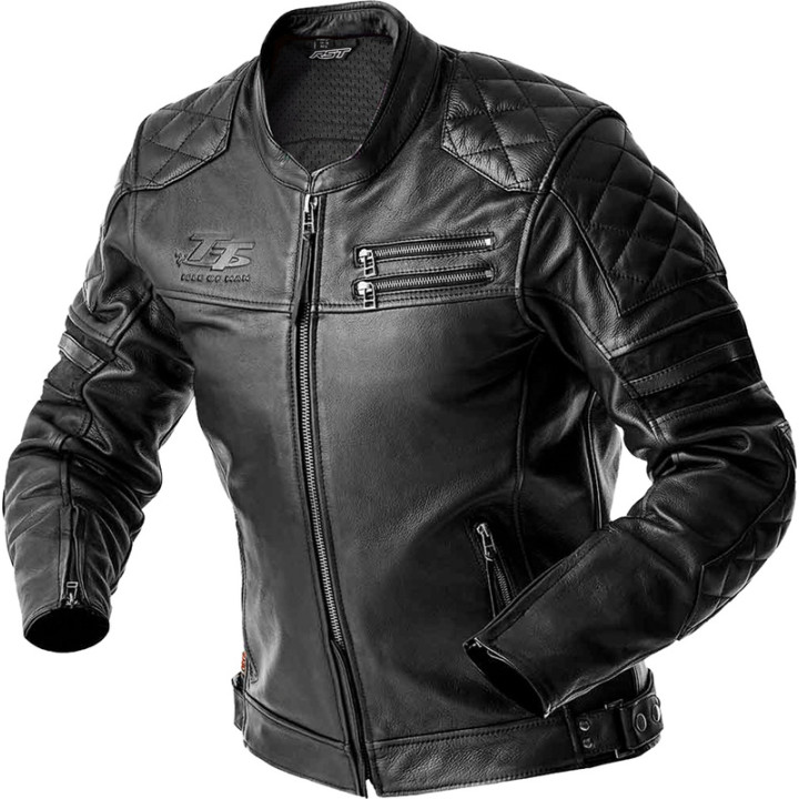 Veste RST Hillberry D3O cuir - noir | Oxmoto