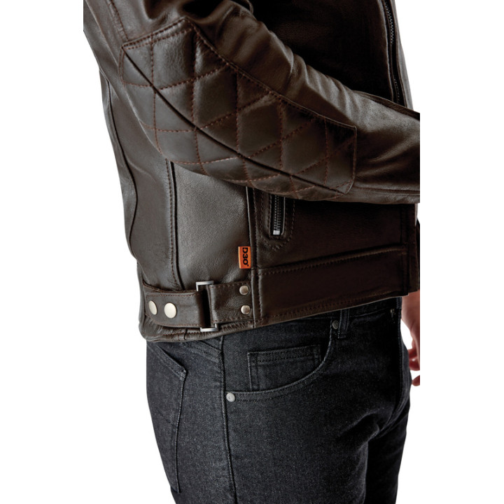 Veste RST Hillberry D3O cuir - Brun | Oxmoto