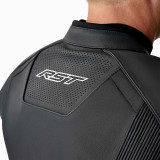 Veste RST S1 D3O cuir - noir/blanc | Oxmoto