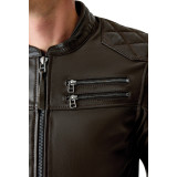 Veste RST Hillberry D3O cuir - Brun | Oxmoto