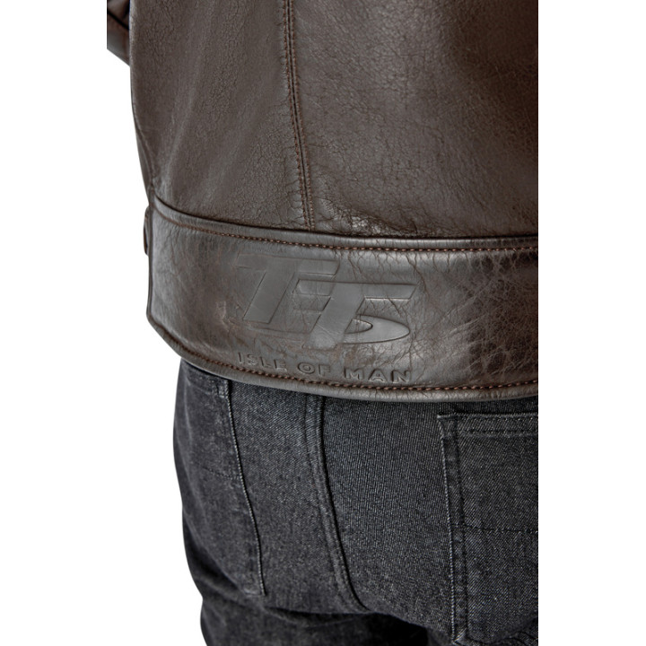 Veste RST Hillberry D3O cuir - Brun | Oxmoto