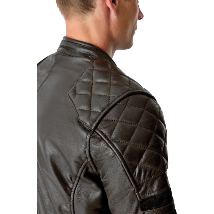 Veste RST Hillberry D3O cuir - Brun | Oxmoto