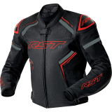 Veste RST S1 D3O cuir - noir/rouge | Oxmoto