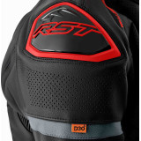 Veste RST S1 D3O cuir - noir/rouge | Oxmoto