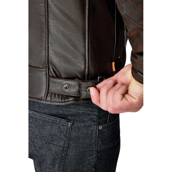 Veste RST Hillberry D3O cuir - Brun | Oxmoto
