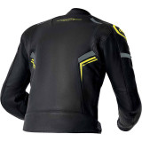 Veste RST S1 D3O cuir - noir/jaune fluo | Oxmoto
