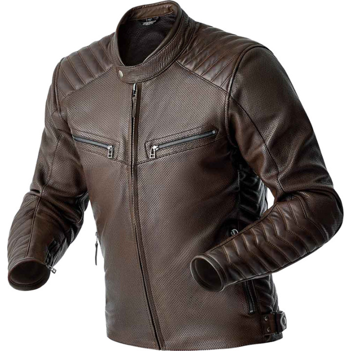 Veste RST Roadster Air D3O cuir - brun | Oxmoto