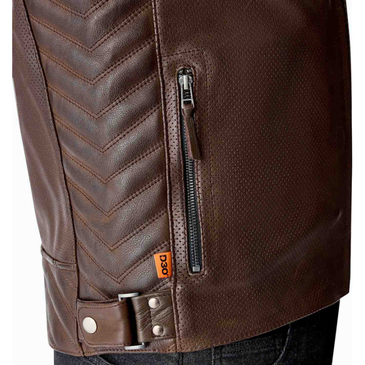 Veste RST Roadster Air D3O cuir - brun | Oxmoto