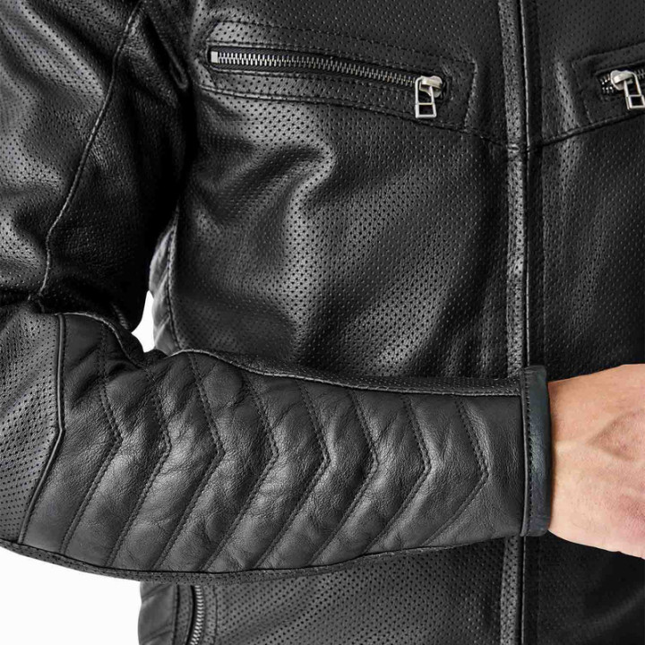 Veste RST Roadster Air D3O cuir - noir | Oxmoto