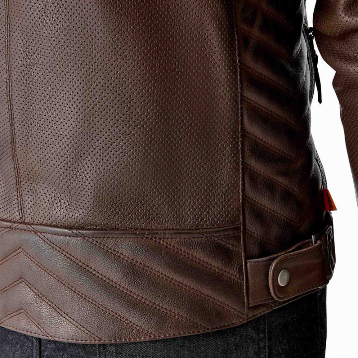 Veste RST Roadster Air D3O cuir - brun | Oxmoto