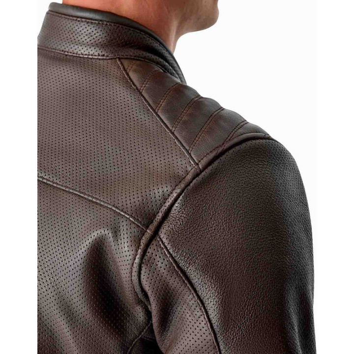 Veste RST Roadster Air D3O cuir - brun | Oxmoto