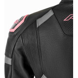 Veste femme RST S1 D3O cuir - noir/rose | Oxmoto
