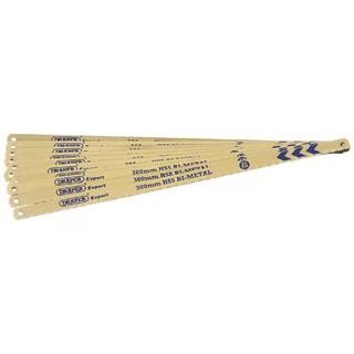 Lames de rechange bi-métal Draper 10pce x300mm pour scie à métaux