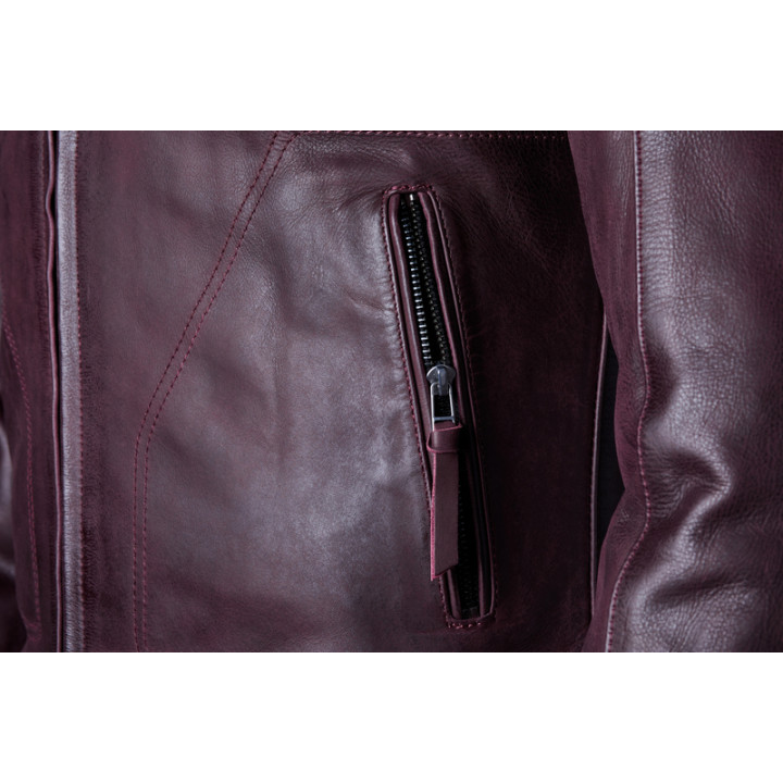 Veste RST Brandish2 cuir CE homme - Oxblood | Oxmoto