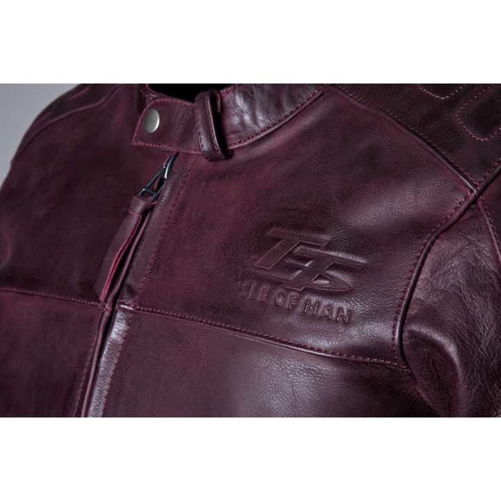Veste RST Brandish2 cuir CE homme - Oxblood | Oxmoto