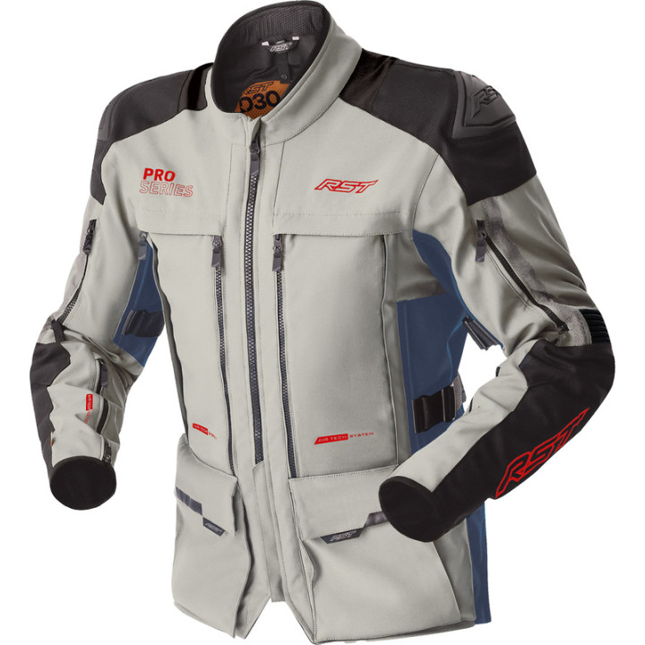 Veste RST Pro Series Adventure D3O - argent/bleu | Oxmoto