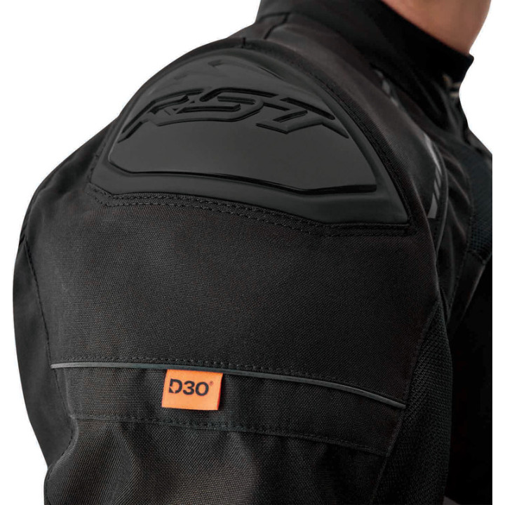 Veste femme RST S1 Mesh D3O Textile - noir | Oxmoto