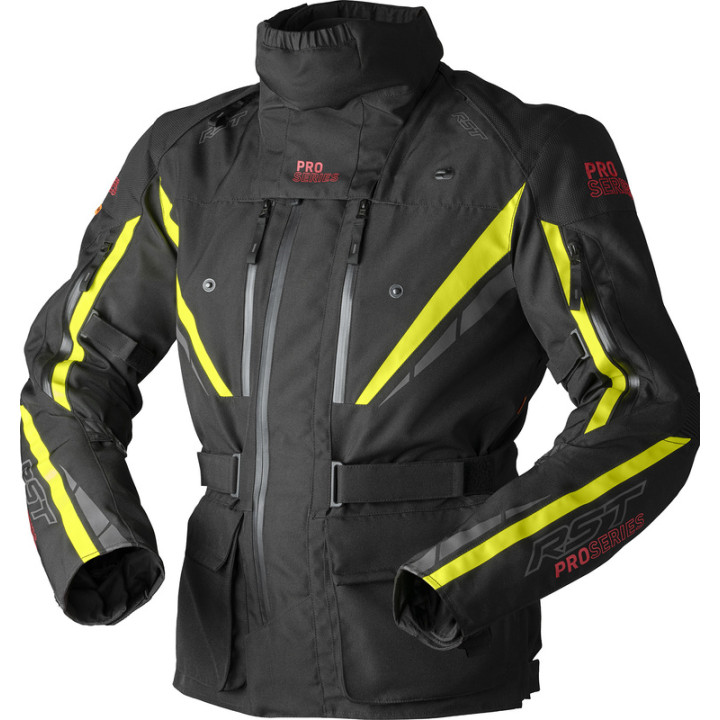 Veste RST Pro Series Paragon D3O - noir/jaune fluo | Oxmoto