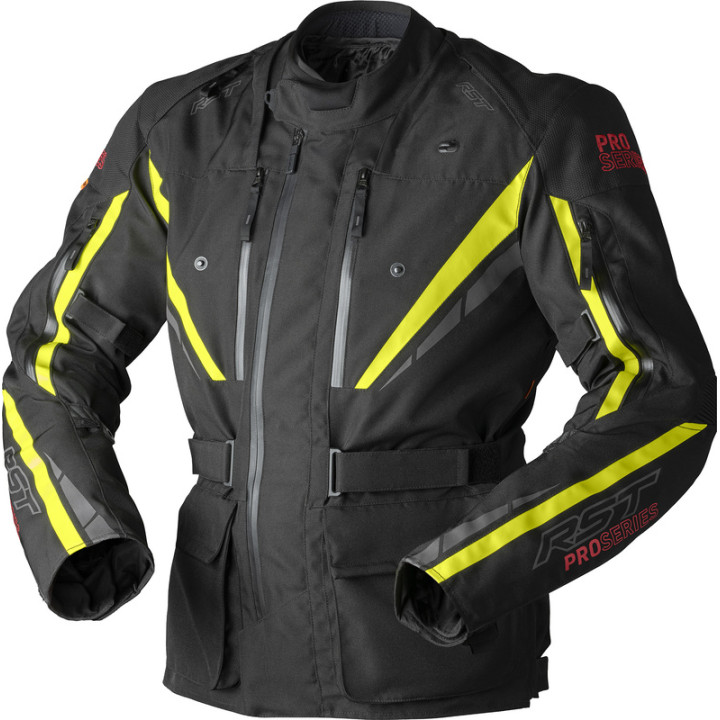 Veste RST Pro Series Paragon D3O - noir/jaune fluo | Oxmoto