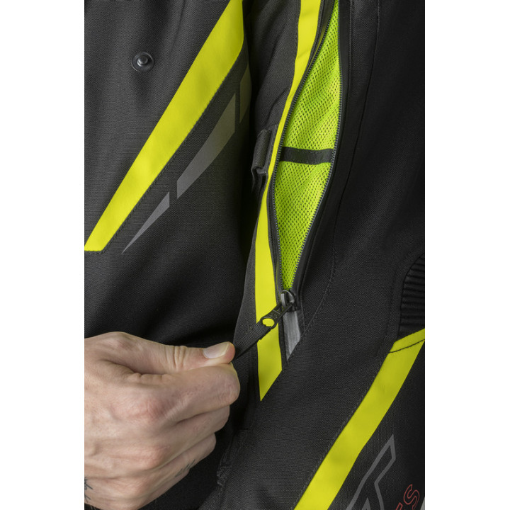 Veste RST Pro Series Paragon D3O - noir/jaune fluo | Oxmoto