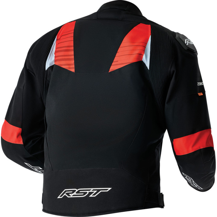 Veste RST Tractech Evo D3O Textile - noir/rouge | Oxmoto