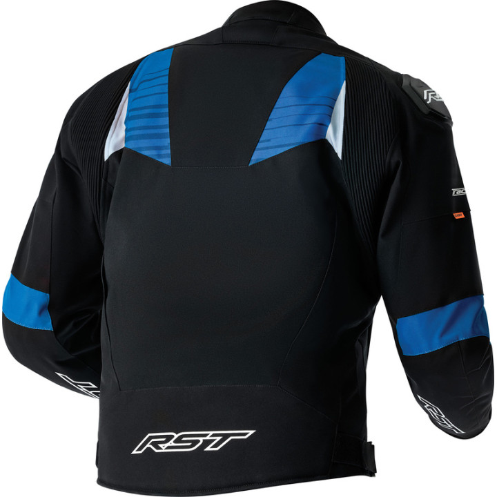 Veste RST Tractech Evo D3O Textile - noir/bleu | Oxmoto