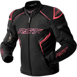 Veste femme RST S1 D3O Textile - noir/rose | Oxmoto
