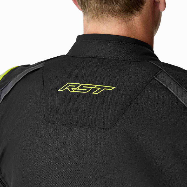 Veste RST S1 D3O Textile - noir/jaune fluo | Oxmoto