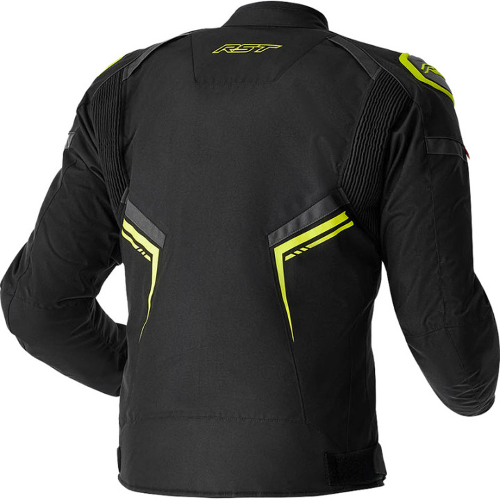 Veste RST S1 D3O Textile - noir/jaune fluo | Oxmoto